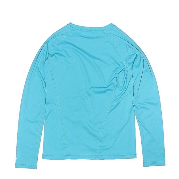 Columbia Girls Long Sleeve Baby Blue Thermal Top - Picture 3 of 3